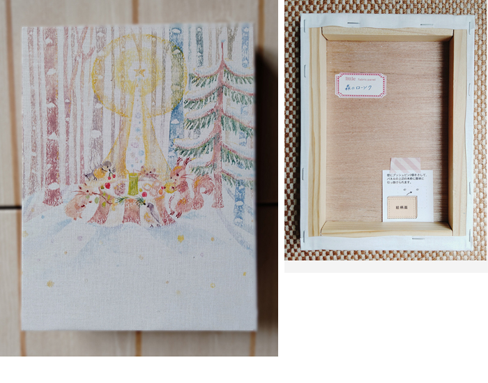 ファブリックパネル「森のローソク」