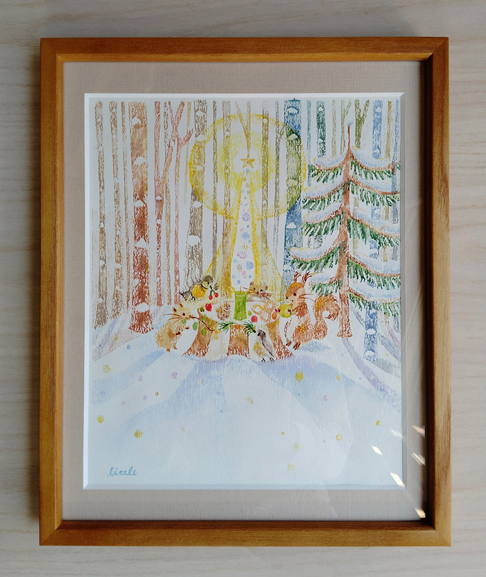 原画「森のローソク」