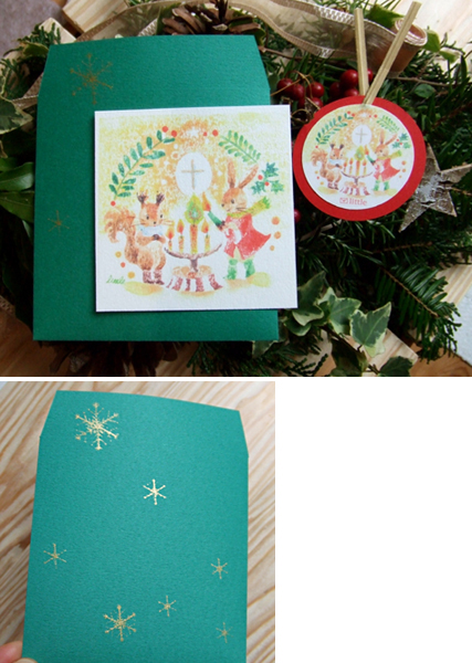 カード＆タグセット「アドベントのローソク」